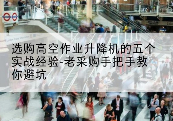 宝应高空作业升降机厂家-选购高空作业升降机的五个实战经验-老采购手把手教你避坑