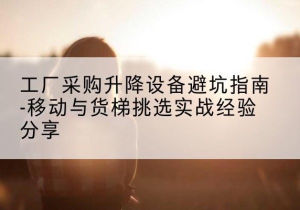 宝应移动式升降机怎么选-工厂采购升降设备避坑指南-移动与货梯挑选实战经验分享